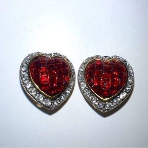 ❤️SWAROVSKI Heart clip-on Earrings